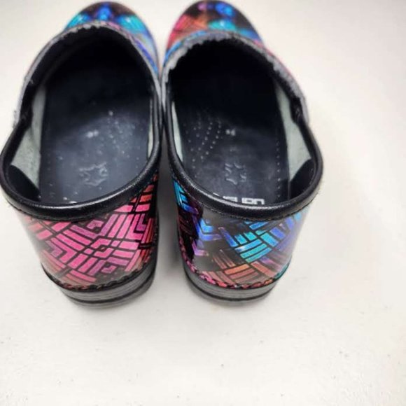 Dansko Professional Color Weave Patent Clogs Shoes Size EU 39, US 8.5-9 - Picture 8 of 10
